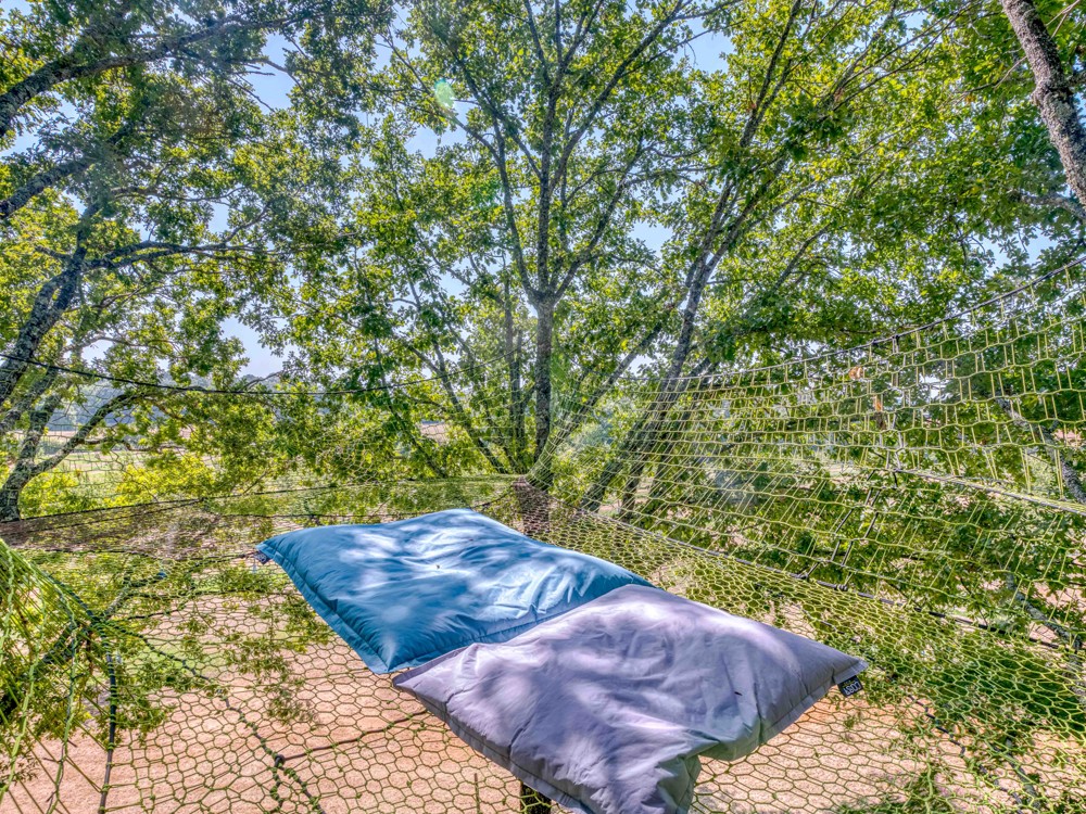 Le filet suspendu de la cabane Aquitaine