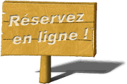 Pancarte affichant Réserver en ligne !