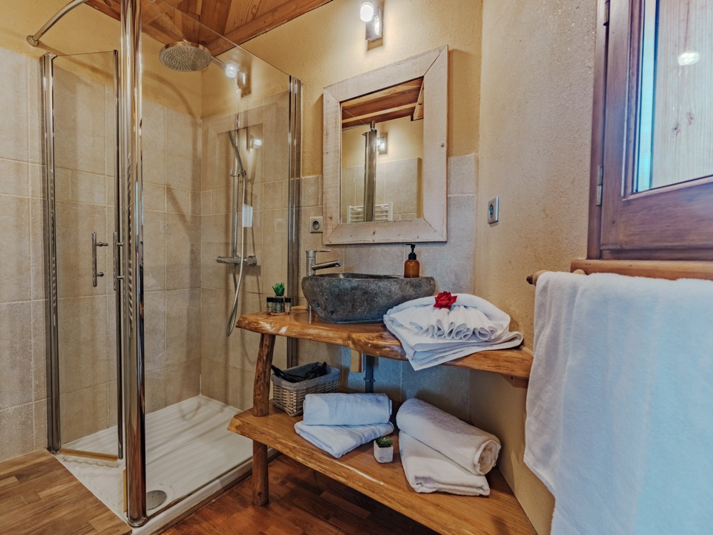 La salle de bain de la cabane Monpazier